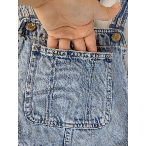 Gap Denim Overalls Shorts For Kids Size 10 Light Wash - Picture 8 of 8